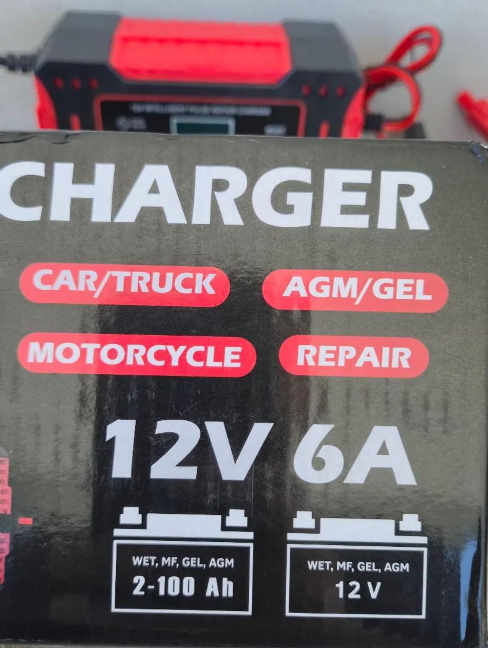 Carregador Inteligente de Bateria 12V 6A com Função Reparo | Carro, Moto e Caminhão - Foto 5