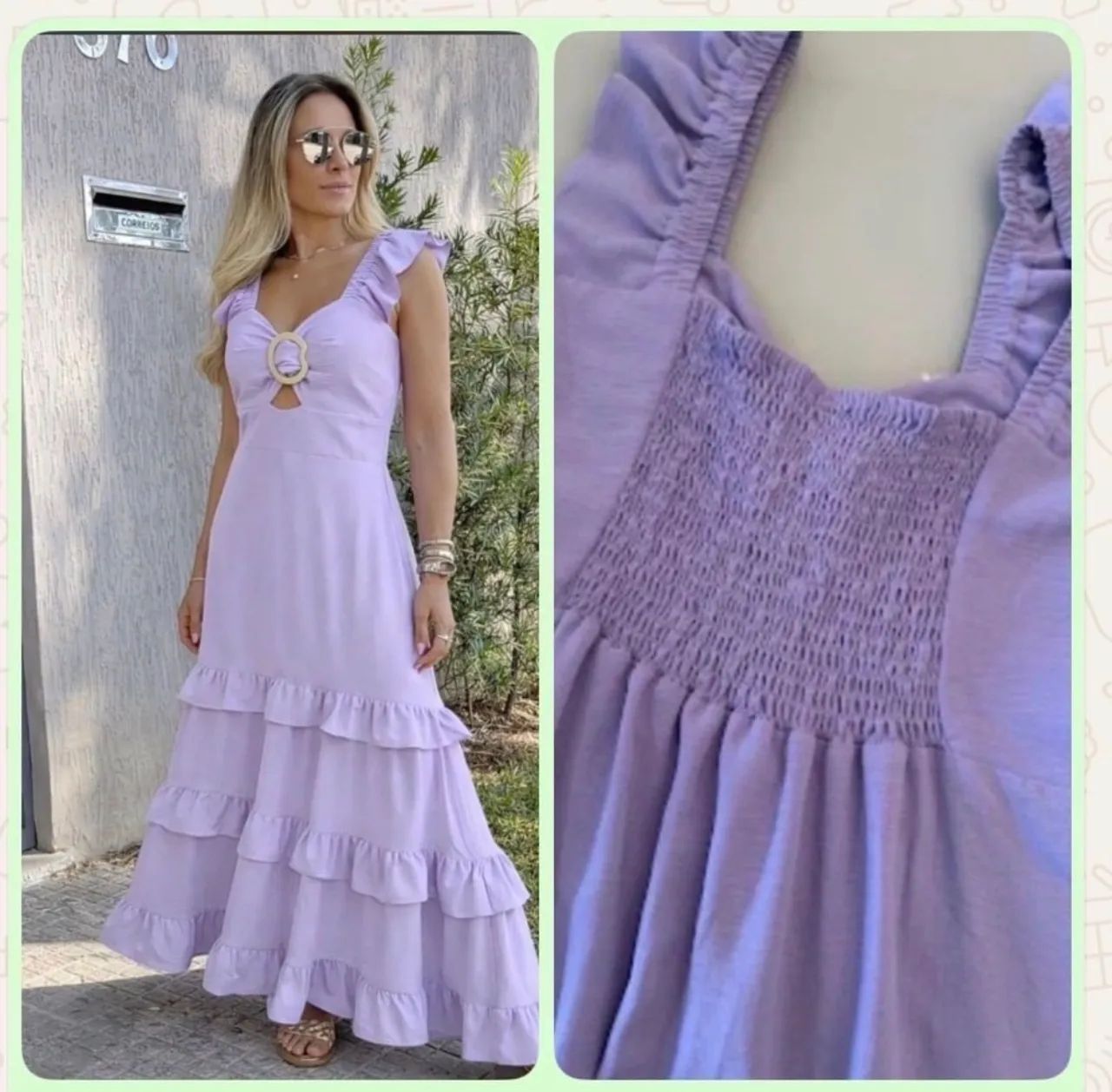Vestido lilás Isapaes - Foto 3