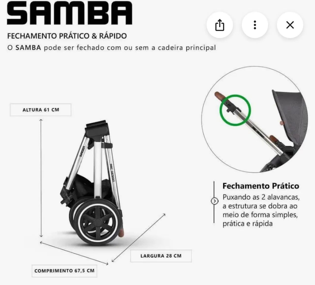 Carrinho de bebê  - Foto 2