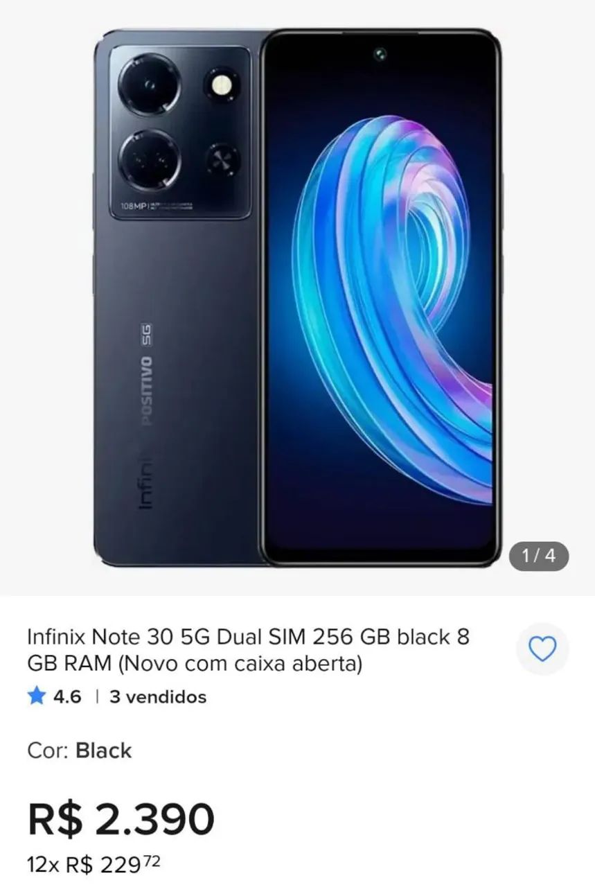 Celular  Infinix Note 30 5G Top - Foto 3