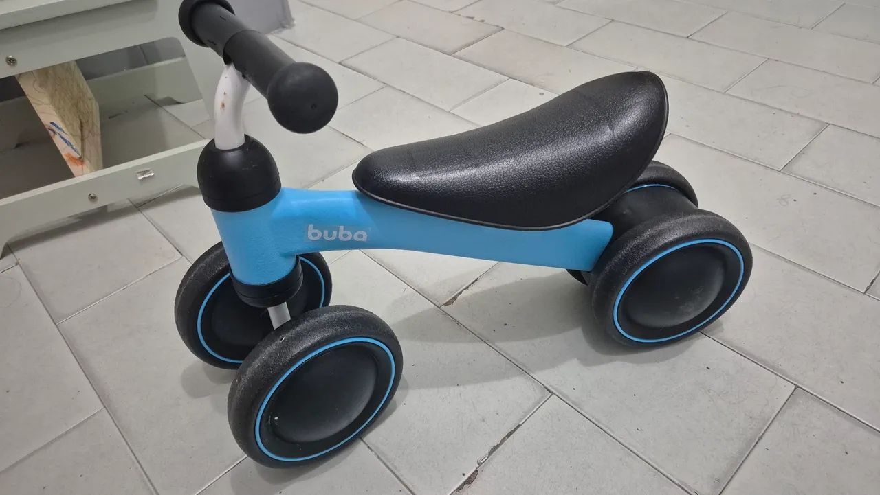 Bicicleta de equilíbrio Buba azul - Foto 3