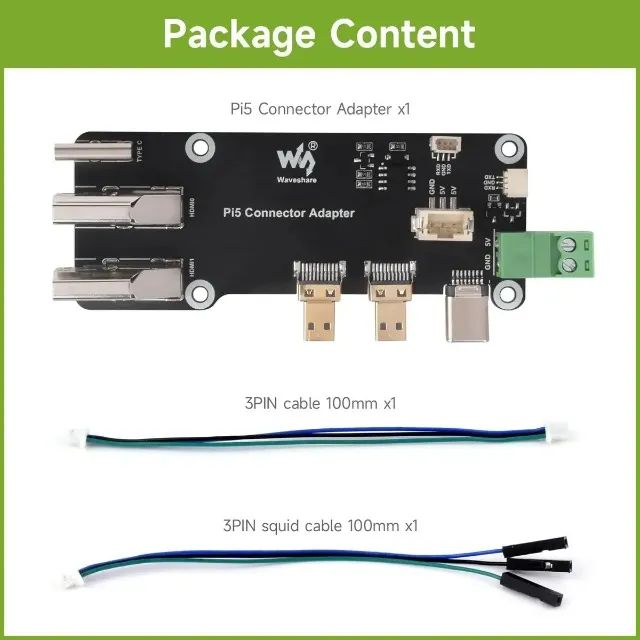  Adaptador WaveShare Raspberry Pi 5/4B Micro HDMI para HDMI 4K - Foto 5