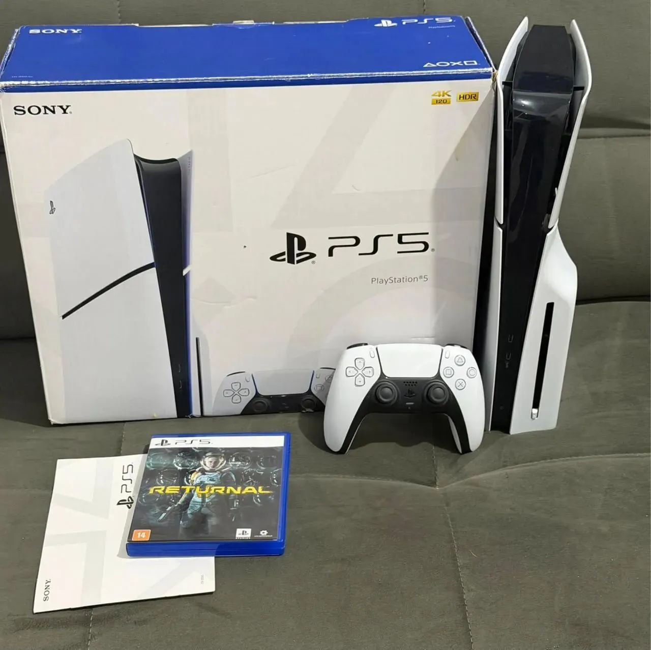Ps5 Slim pouco usado, versão midia fisica