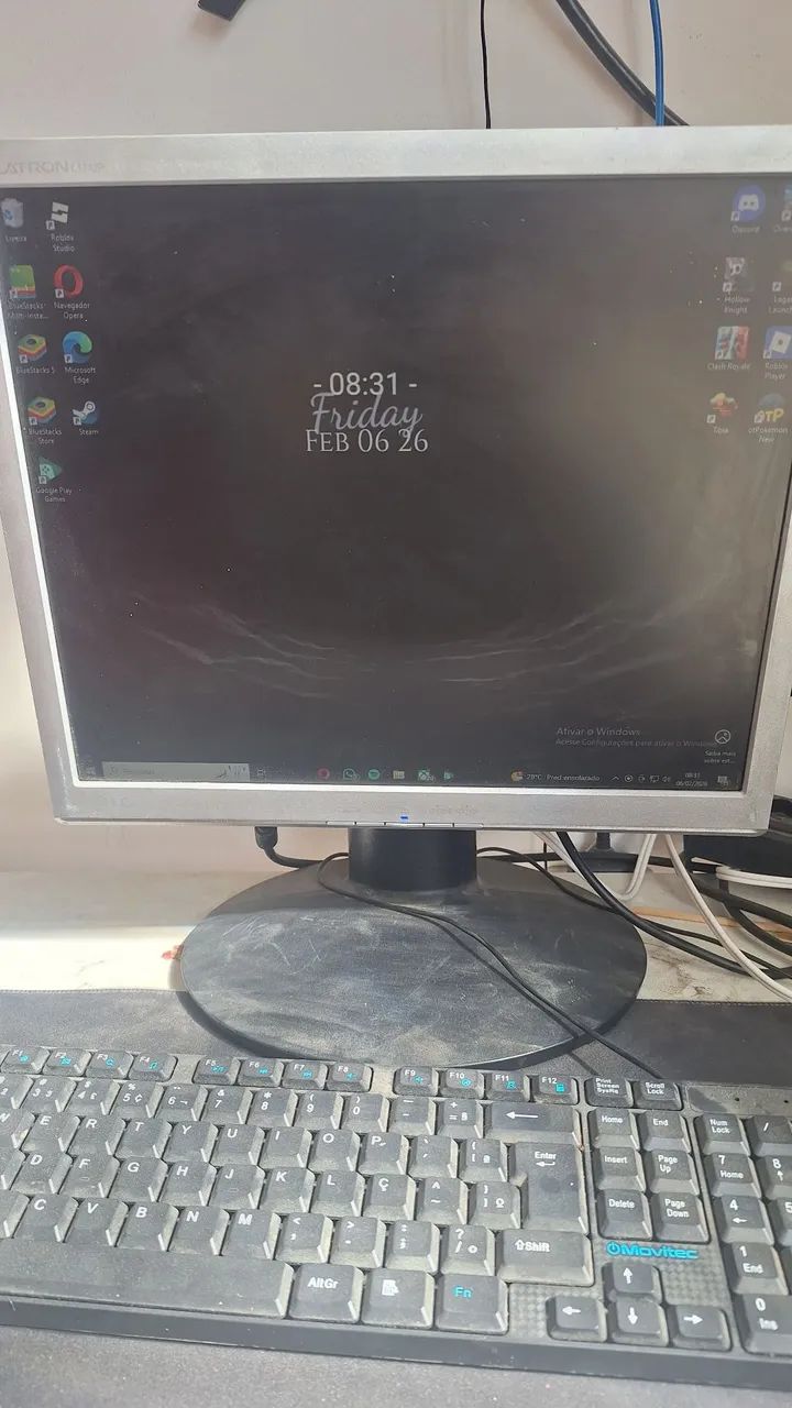 Computador completo com mouse,teclado,mouse pad e etc - Foto 2