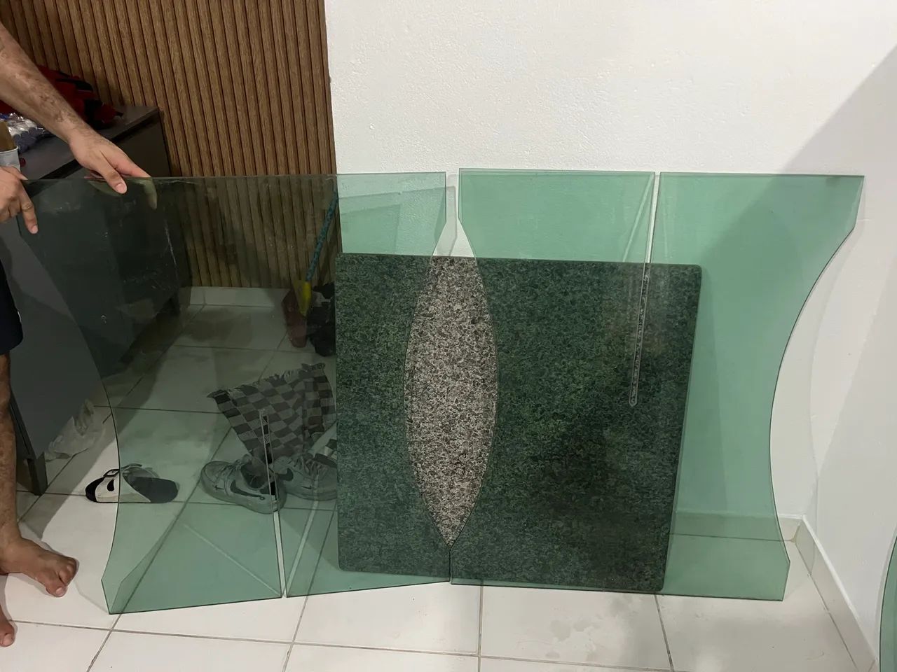 Vendo pé de mesa de vidro  - Foto 3