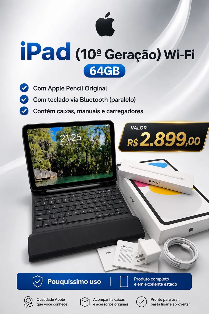 iPad geração 10 64gb - Foto 2
