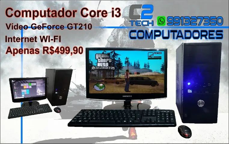 Computador core i3 com GeForce