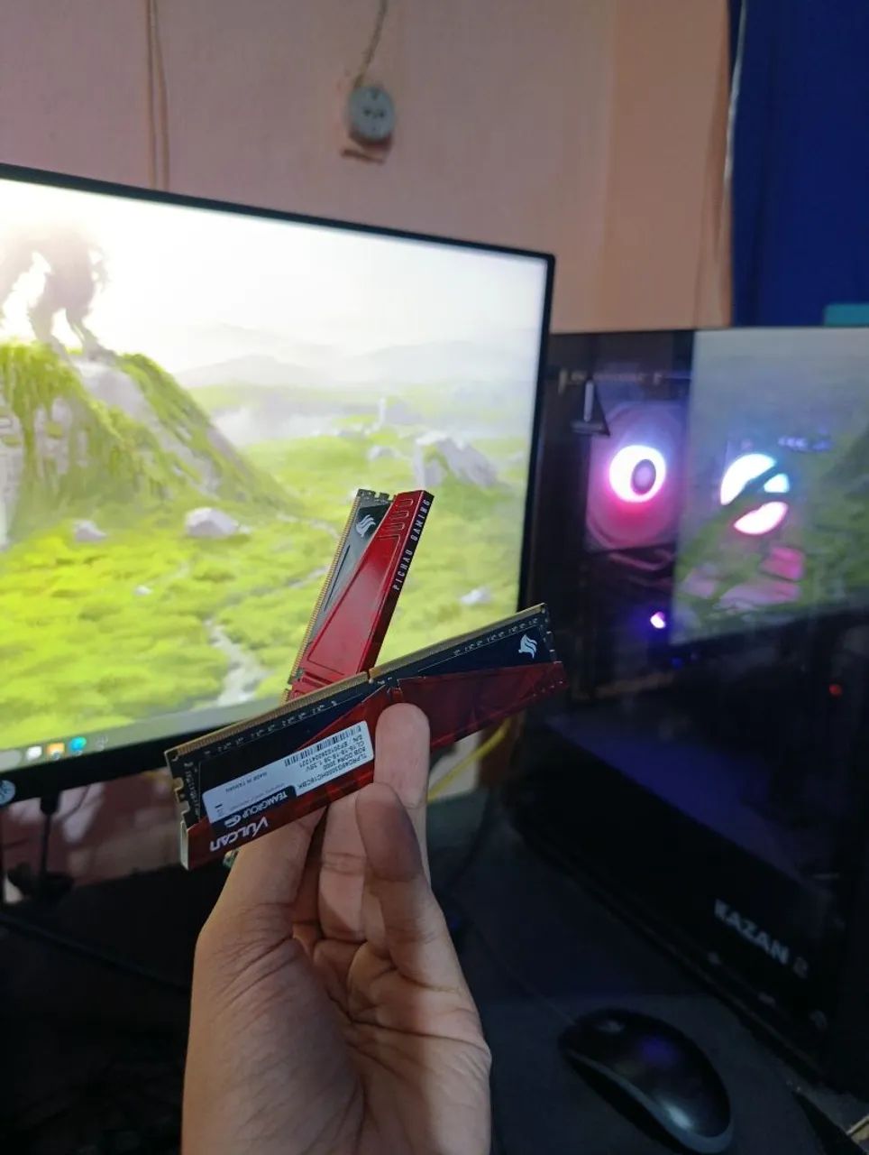 Memoria Ram 2x8GB DDR4 T-Force Vulcan Pichau - Motivo da Venda: Consegui 2x de 16GB - Foto 2