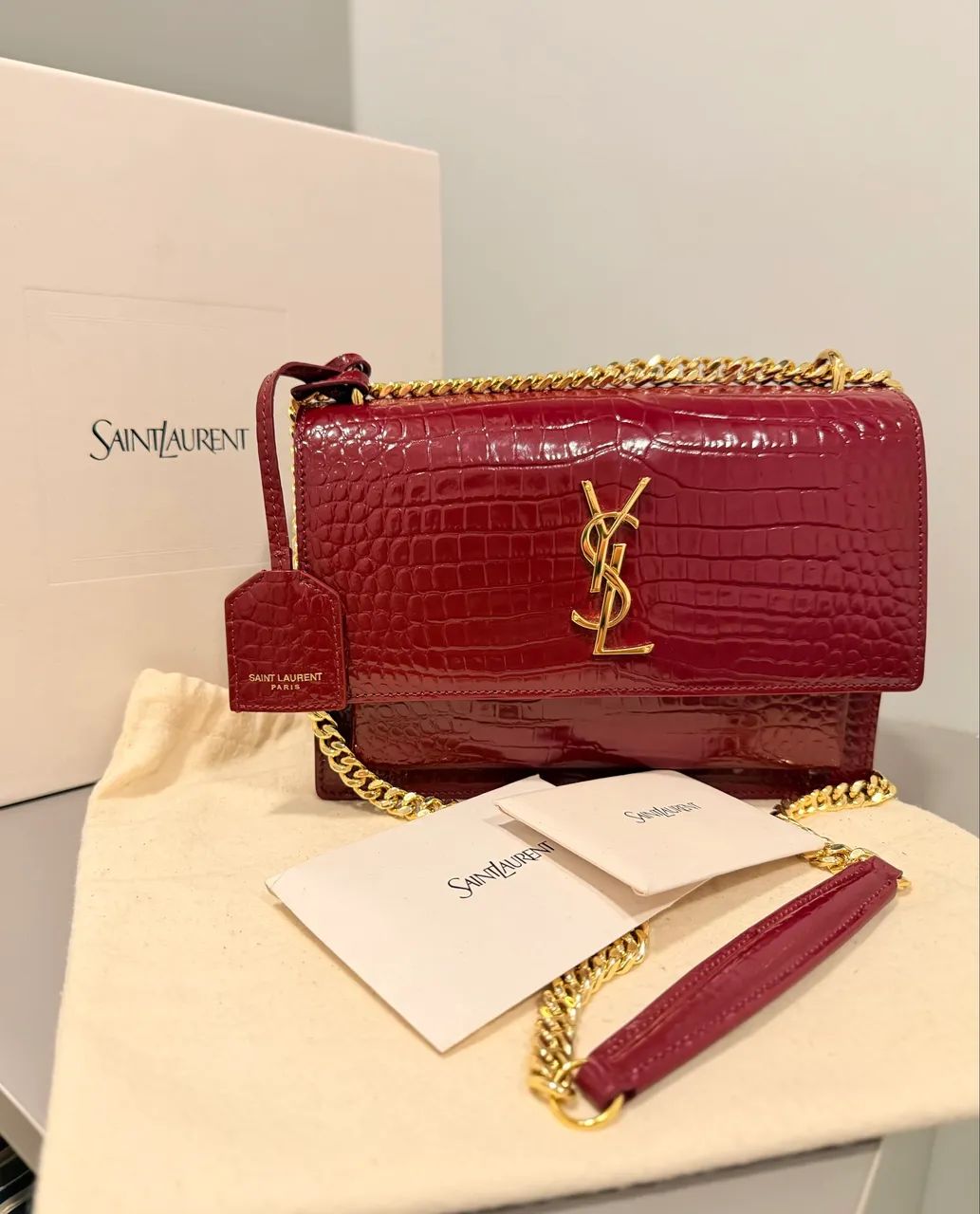 Bolsa Saint LAURENT sunset média 