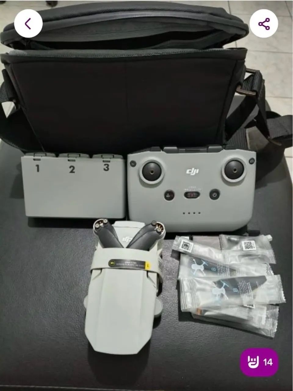 Drone DJI Mini 2 semi novo - Foto 4