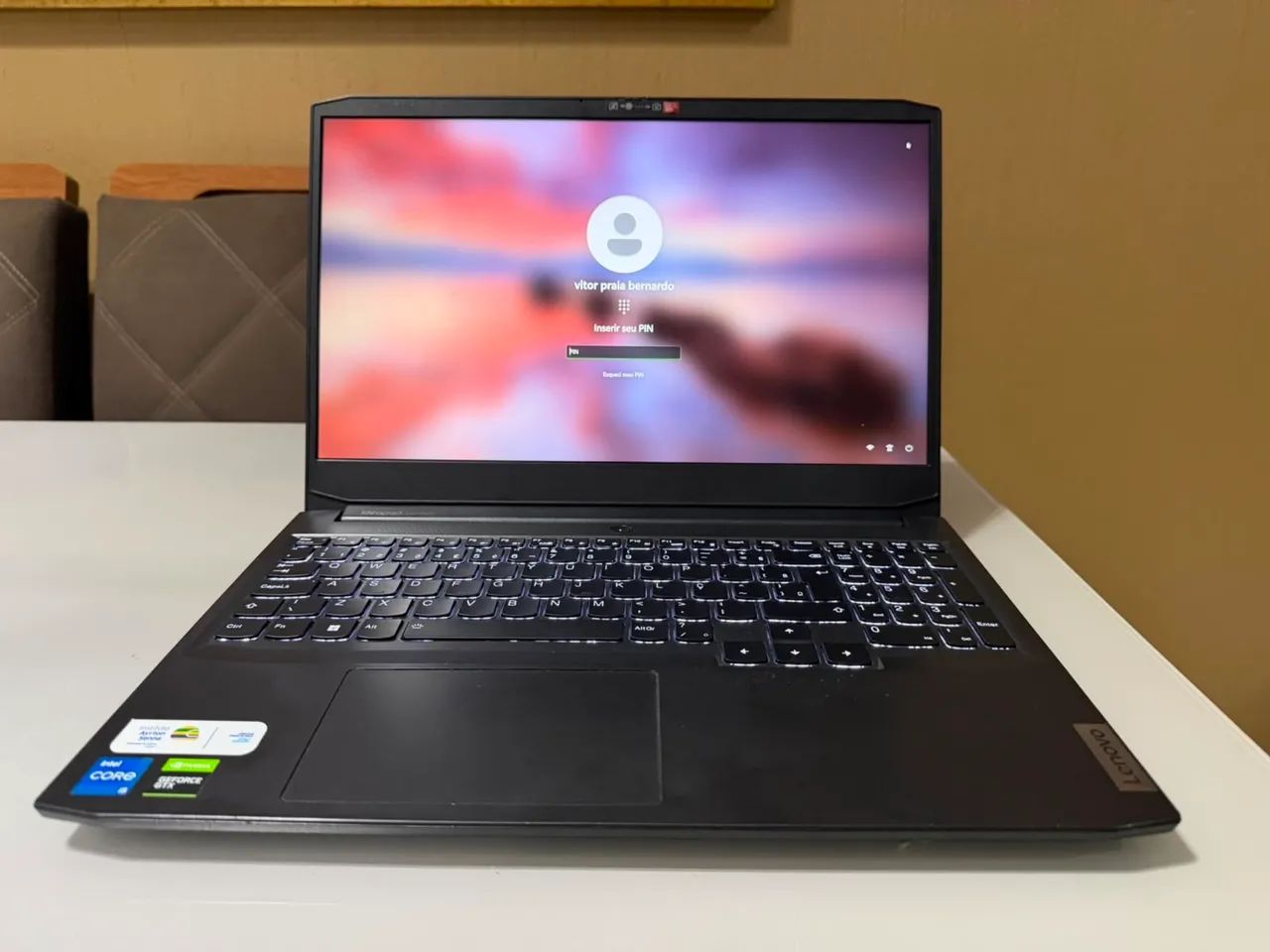 Notebook gamer ideapad i3 Rtx 1650 8g ram