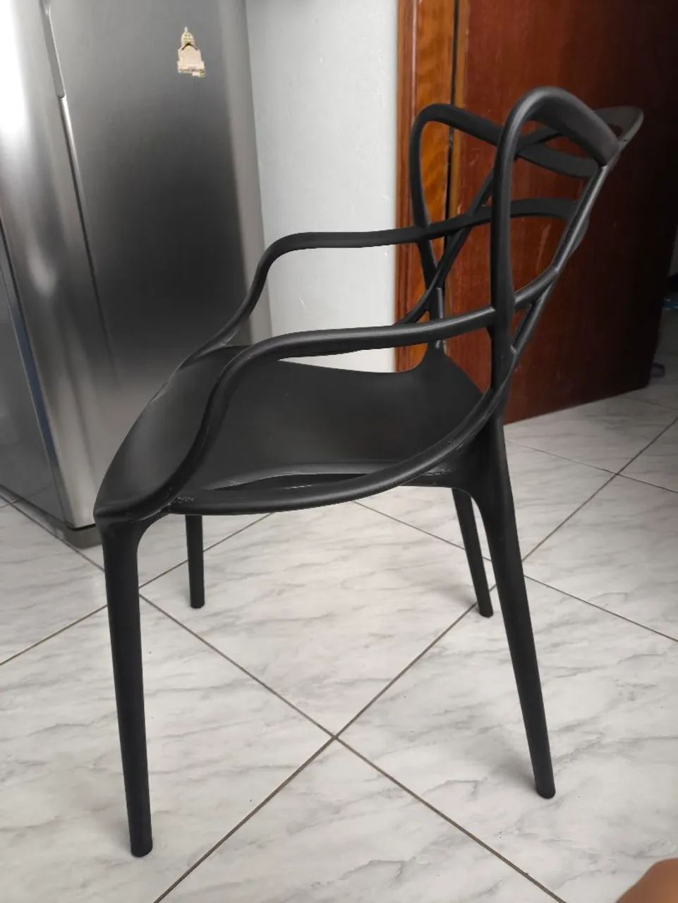 Cadeira Plástica Allegra Preta Conthey - Foto 2