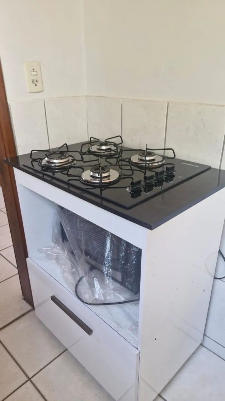 fogão cooktop com mesa de suporte - Foto 2