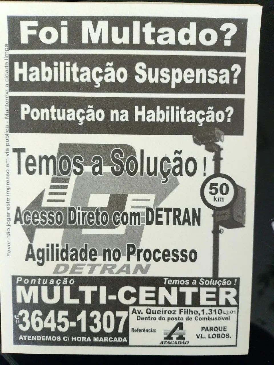 ENTREGA DE PANFLETO NO FAROL 