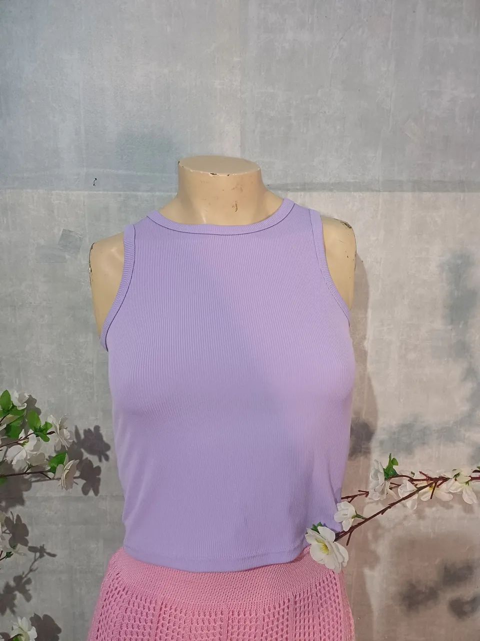 Conjunto saia longa tricô e cropped  - Foto 4