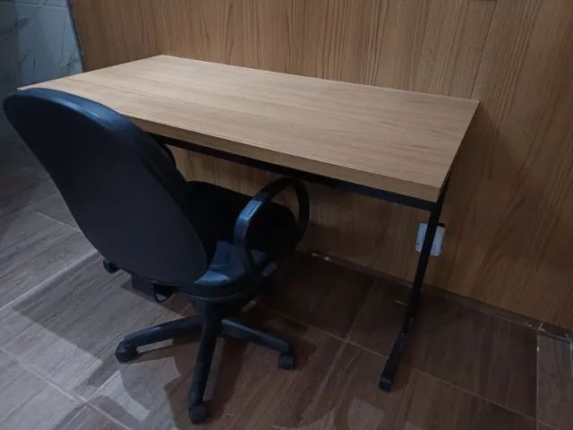 MESA RETA SEM GAVETA 120X60 ENTREGAMOS COM FRETE - Foto 2