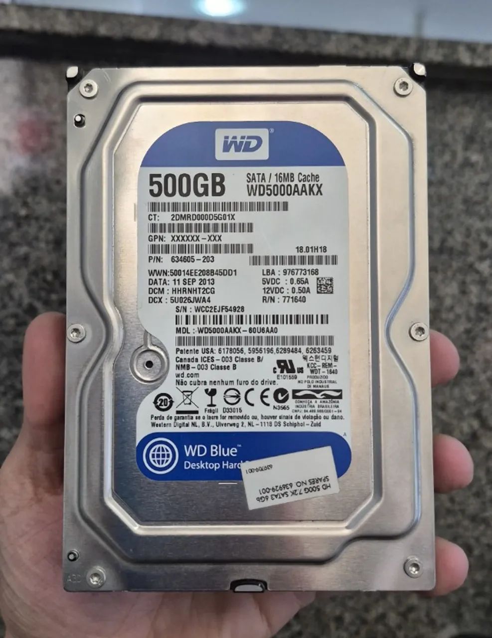 HDD WD Blue 500GB