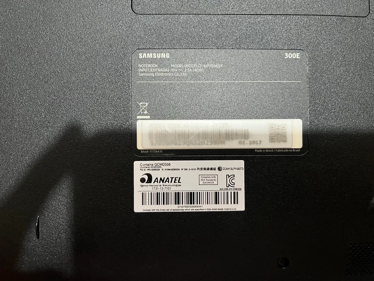 Notebook Samsung NP300E5K - Intel Core i3 - Ótimo Estado - Foto 4