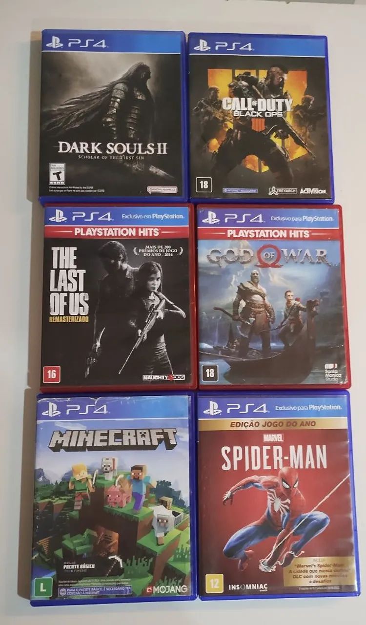 14 jogos variados para Ps4  (vendo separadamente)