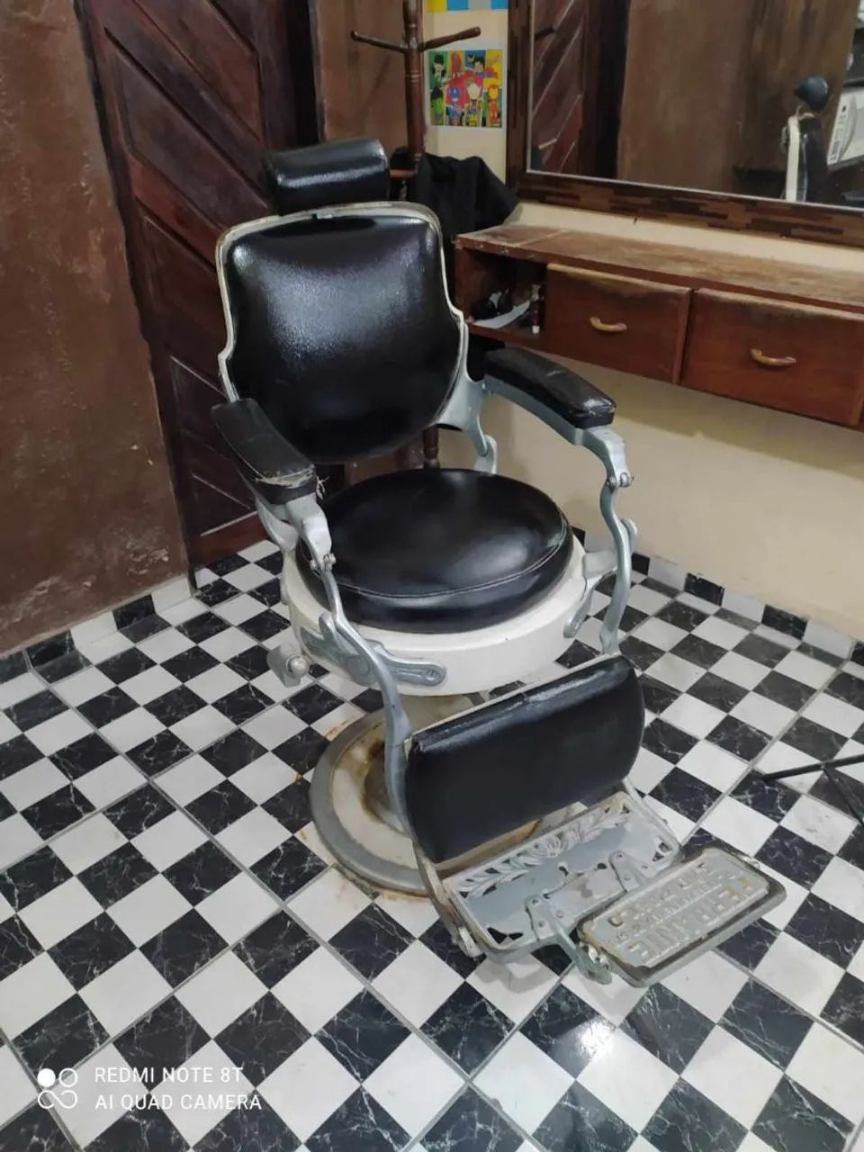 Cadeira de barbeiro ferrante 