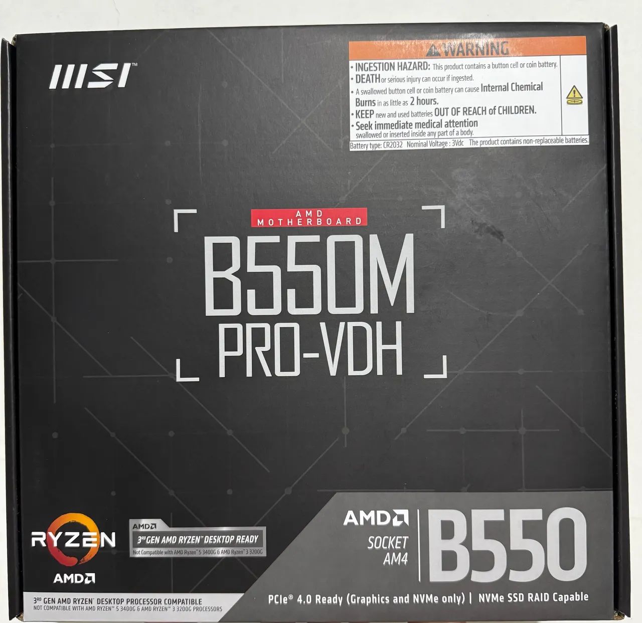 Placa mãe MSI B550M Pro-Vhd Nova