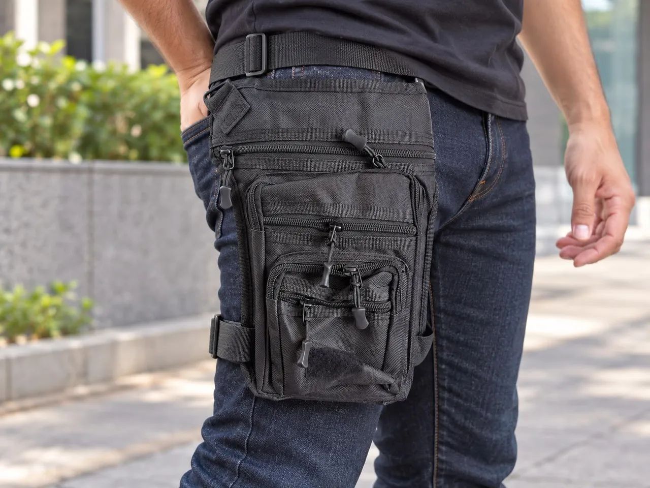 Pochete de Perna Preta