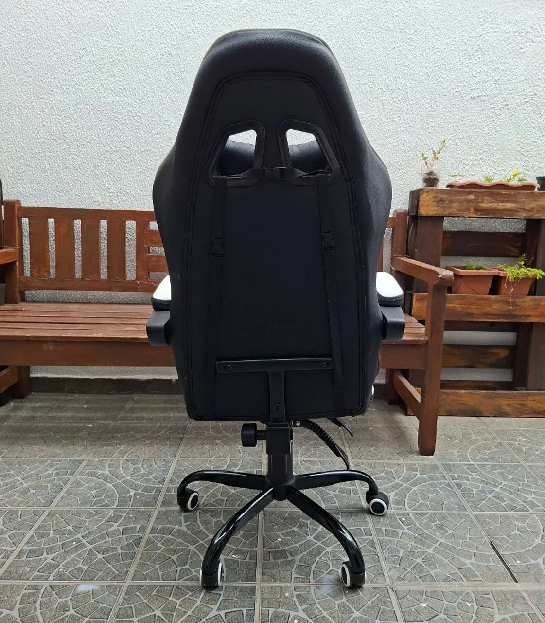 Cadeira Gamer Ninja Minato, Reclinável, Preta e Branca - Foto 5