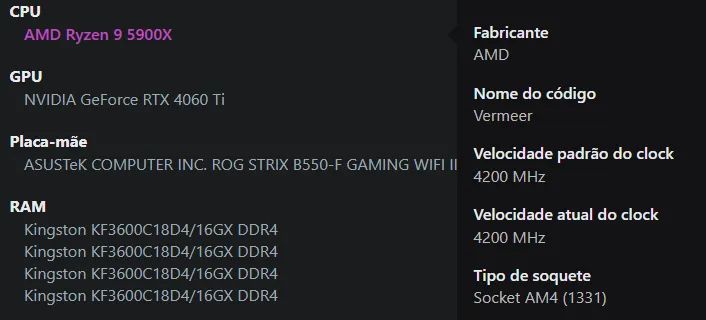 Peças de Pc na descrição