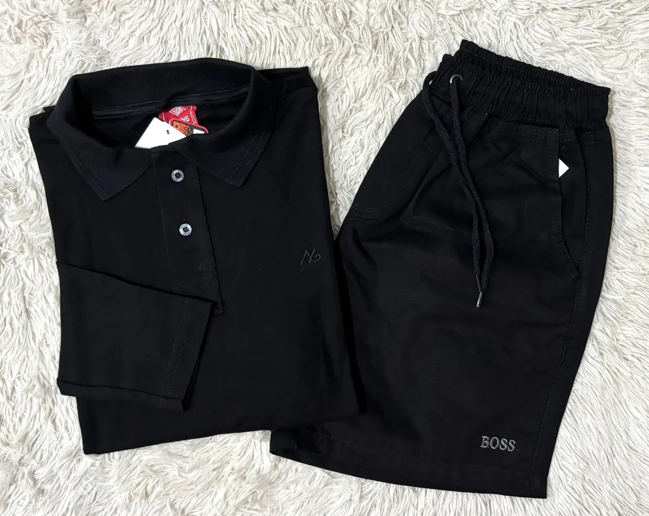 Kit Polo Longa e Bermuda Sarja 