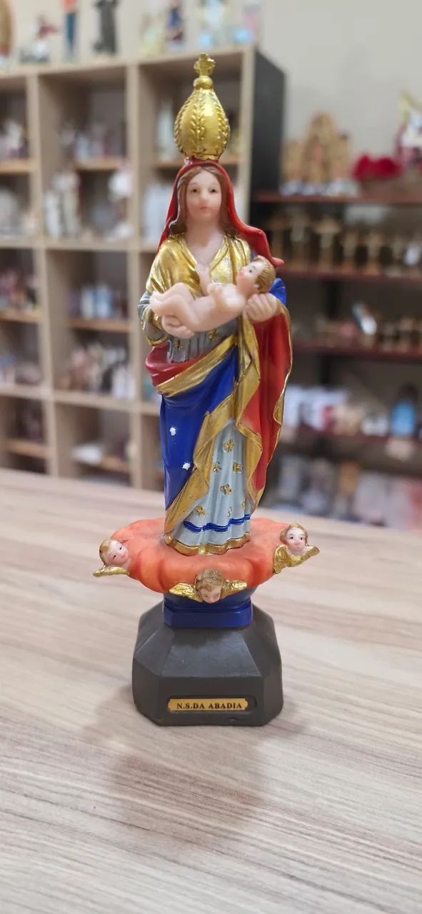 Imagem de Nossa Senhora da Abadia em Resina 20cm - Nova