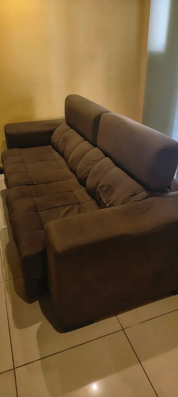 Vendo Sofá Retrátil 3 Lugares - Foto 2