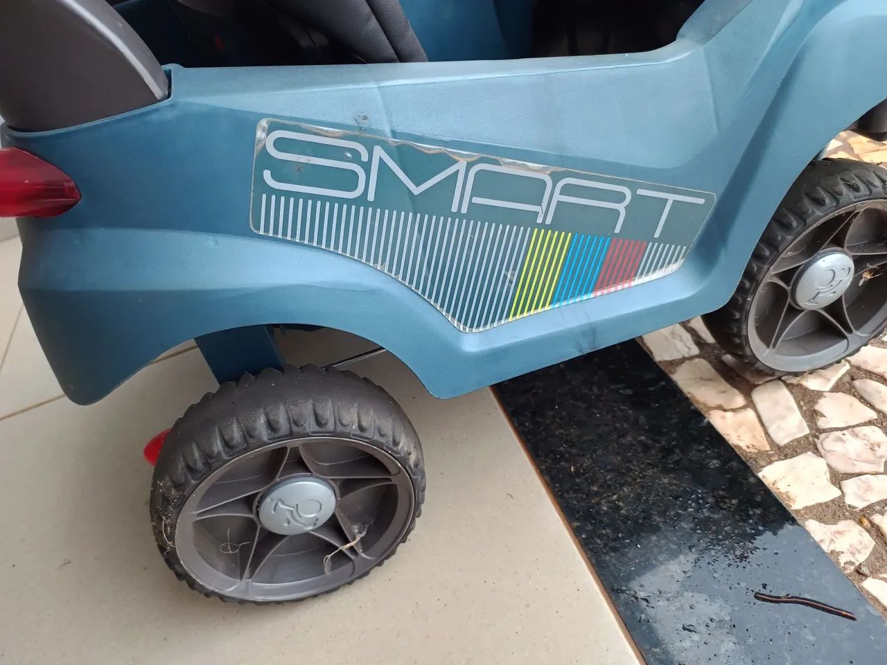 Carrinho de passeio bandeirantes Smart baby azul - Foto 4
