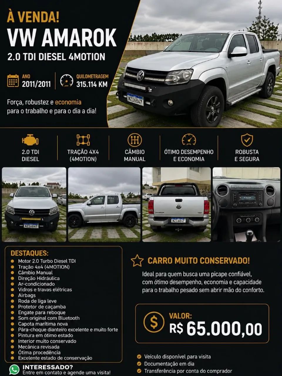 Volkswagen Amarok AMAROK Highline CD 2.0 16V TDI 4x4 Dies. 2011