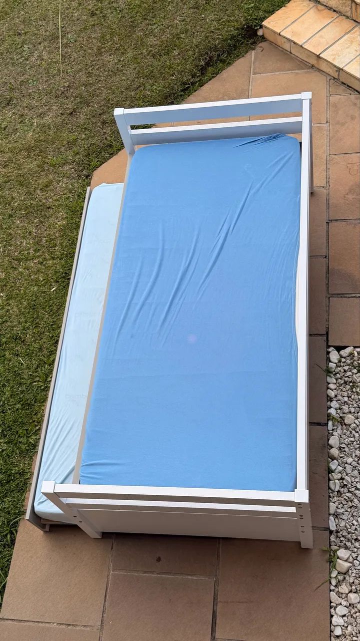 Cama solteiro com bi cama com 2 colchões  - Foto 5