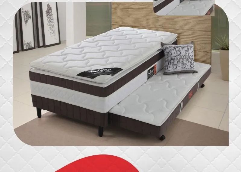 Cama com Auxiliar ouro  - Foto 3