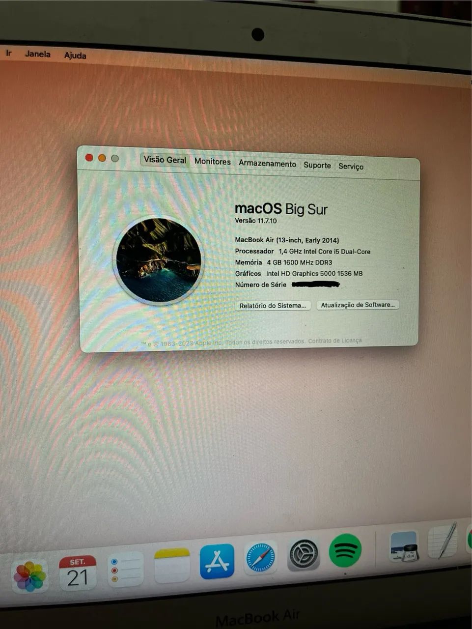 MacBook Air 13? Early 2014 | i5 | 4GB RAM | SSD ___GB | Funcionando perfeitamente - Foto 2