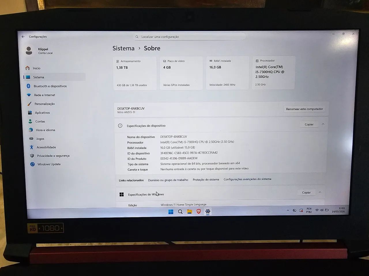Notebook Gamer - Foto 5