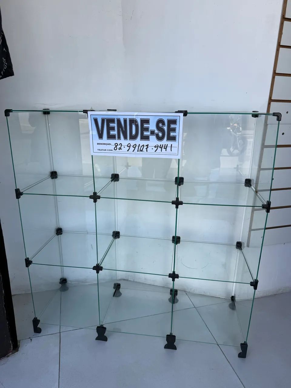 Vitrine de vidro 