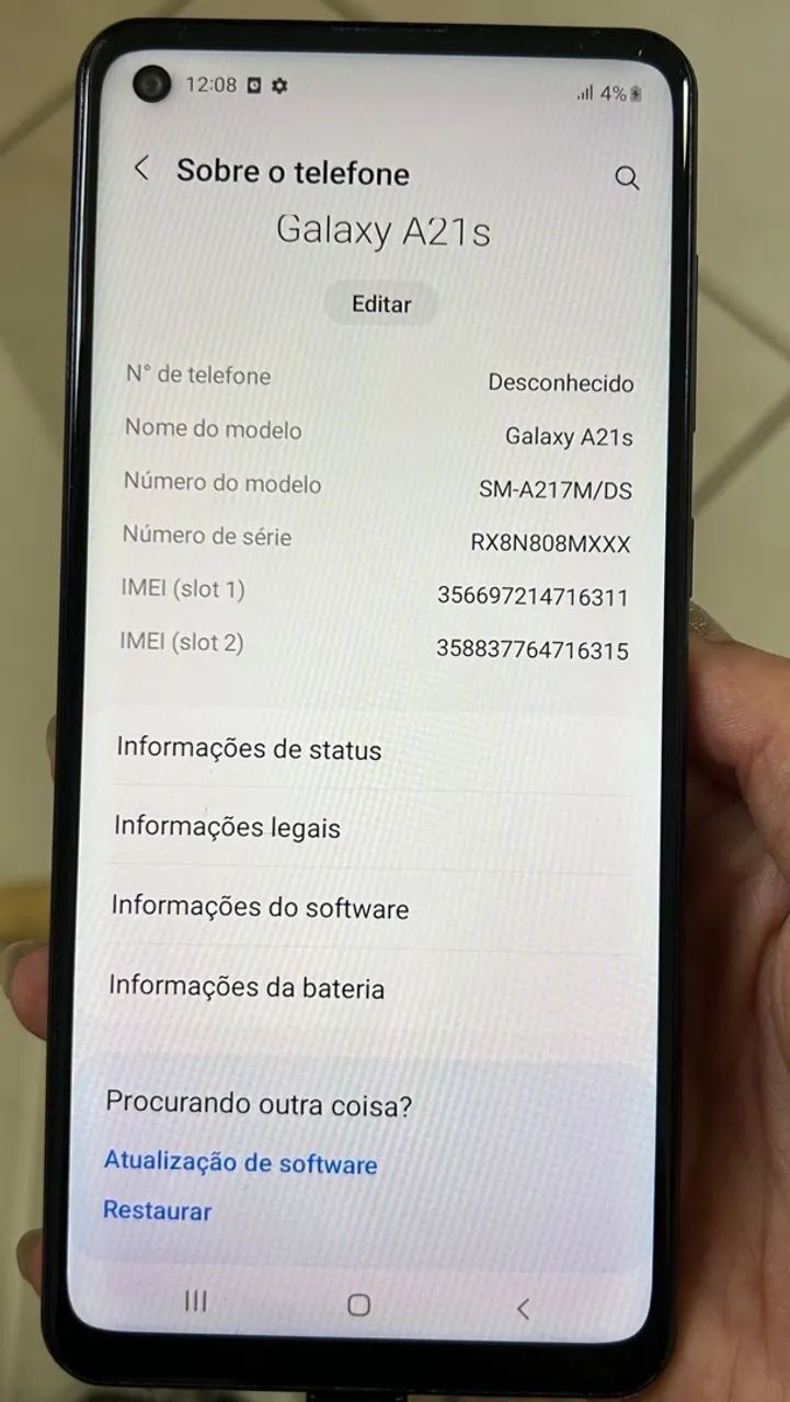 Samsung A21S 64gb com caixa  - Foto 3