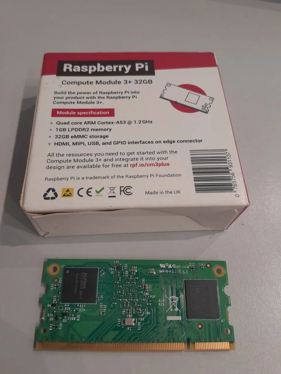 Raspberry Pi Compute Module 3+ 32GB