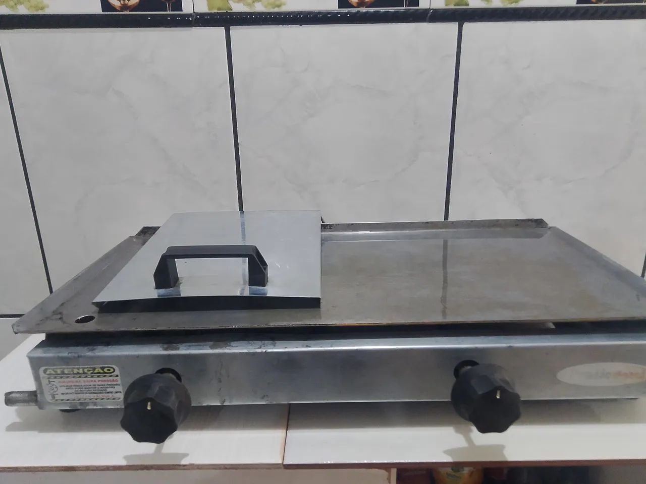 Chapa para Lanches 2 acendedores USADA
