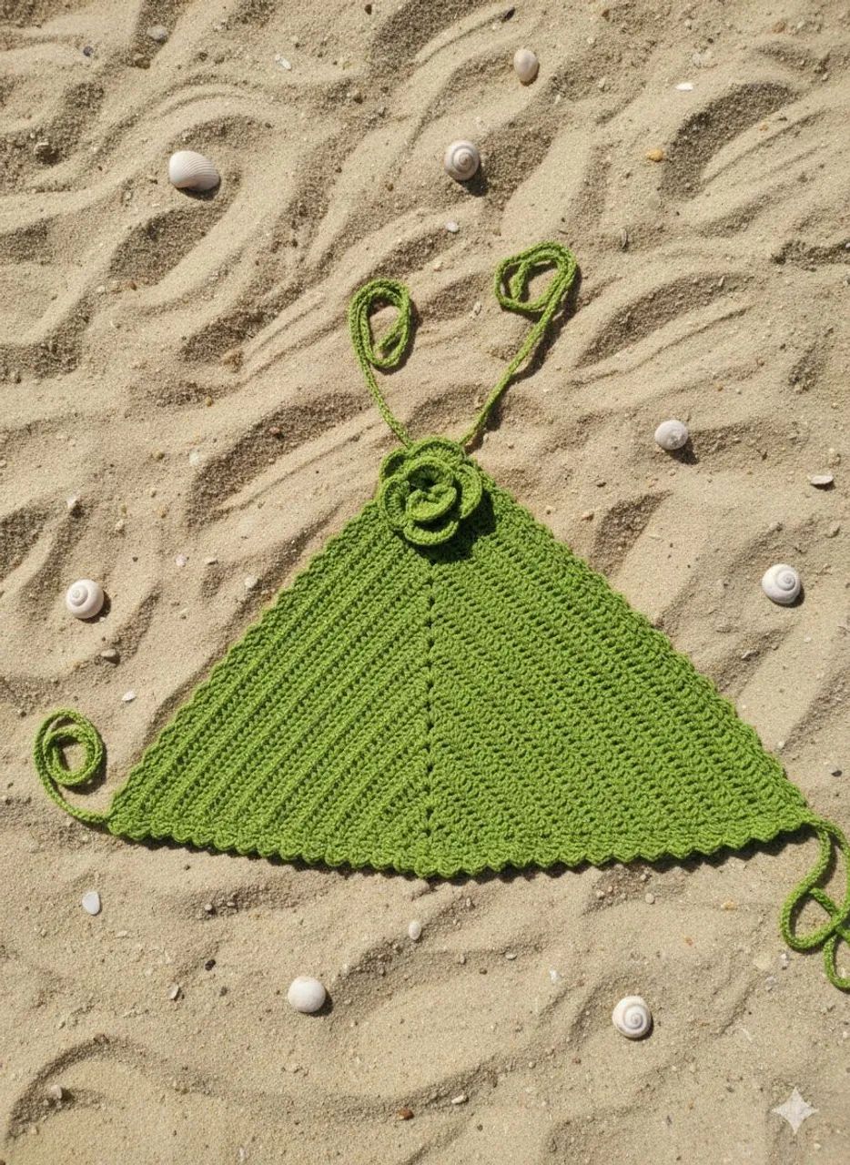 Cropped de crochê artesanal - Foto 2