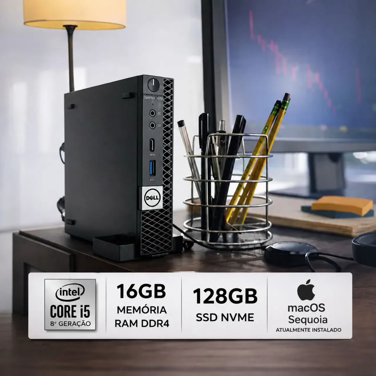 Mini PC Dell OptiPlex 3070 Micro - I5 | 16GB | macOS