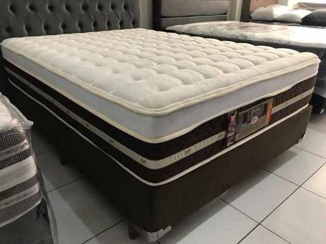 Cama Box Casal Castor Silver Star em Molas Ensacadas - Top de Linha!