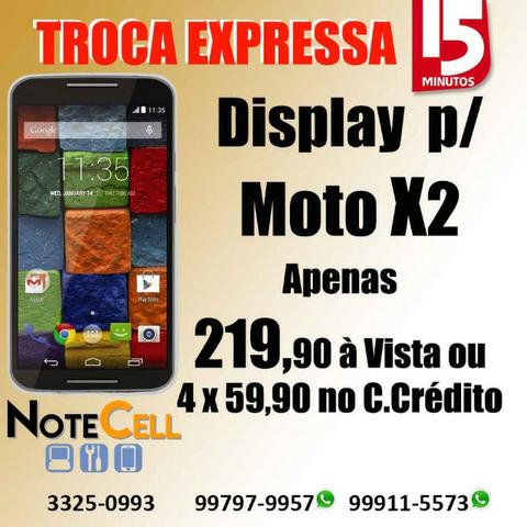Tela para Moto X2 ( Display LCD ) - Instalação Imediata