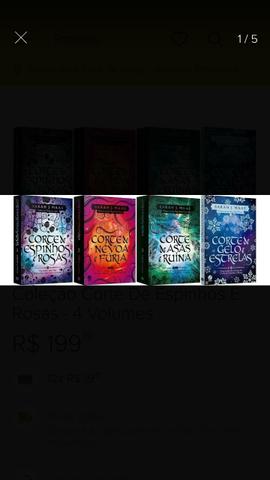 Coleção corte de espinhos e rosas- 4 volumes