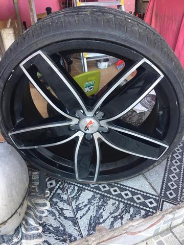 Vendo Rodao 20 com dois pneu novos e dois meia vida - Foto 5
