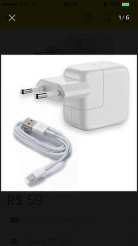 Carregador Completo iPhone Com Garantia Entrega Grátis Aceito Cartão - Foto 2