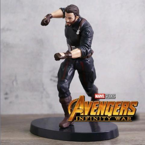 Boneco Estátua Capitão América Vingadores Marvel + Brinde!!! - Foto 4