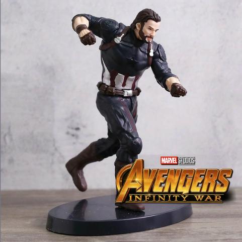 Boneco Estátua Capitão América Vingadores Marvel + Brinde!!! - Foto 5